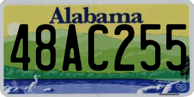 AL license plate 48AC255