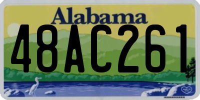 AL license plate 48AC261