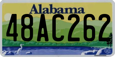 AL license plate 48AC262
