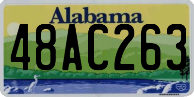 AL license plate 48AC263