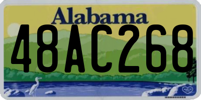AL license plate 48AC268