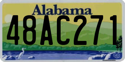 AL license plate 48AC271