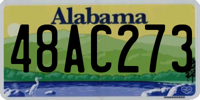 AL license plate 48AC273