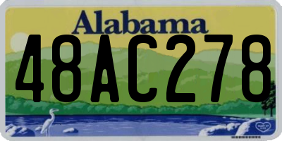 AL license plate 48AC278