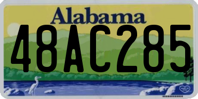 AL license plate 48AC285