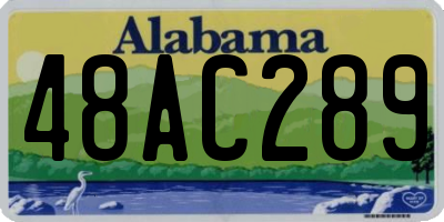 AL license plate 48AC289