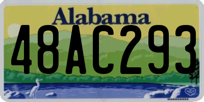 AL license plate 48AC293