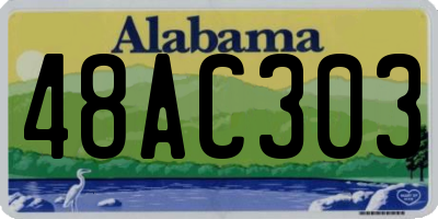 AL license plate 48AC303