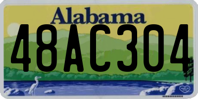 AL license plate 48AC304