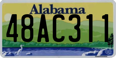 AL license plate 48AC311