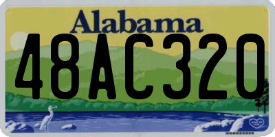 AL license plate 48AC320