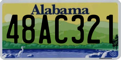 AL license plate 48AC321