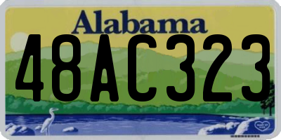 AL license plate 48AC323