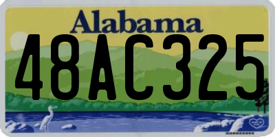AL license plate 48AC325