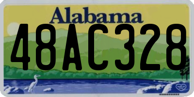 AL license plate 48AC328