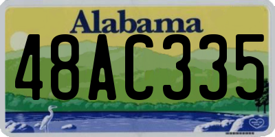 AL license plate 48AC335
