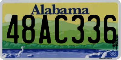 AL license plate 48AC336