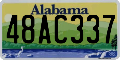 AL license plate 48AC337