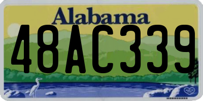AL license plate 48AC339