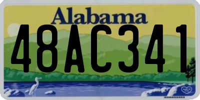 AL license plate 48AC341