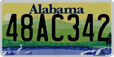 AL license plate 48AC342