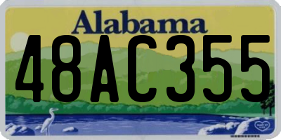 AL license plate 48AC355