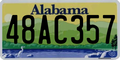 AL license plate 48AC357