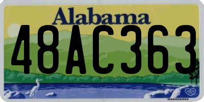 AL license plate 48AC363