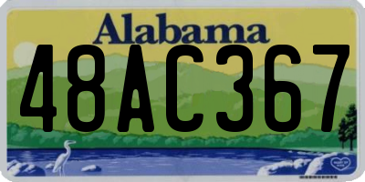 AL license plate 48AC367