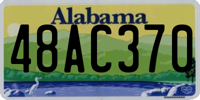 AL license plate 48AC370