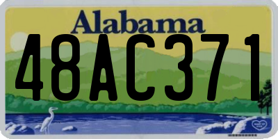 AL license plate 48AC371