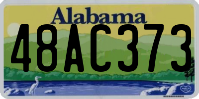 AL license plate 48AC373