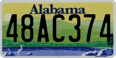 AL license plate 48AC374