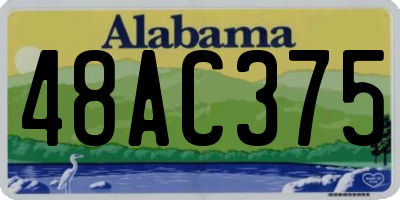 AL license plate 48AC375