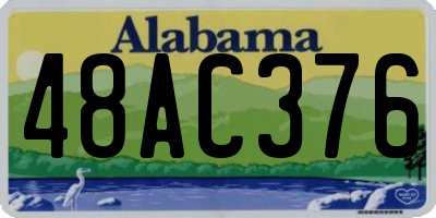 AL license plate 48AC376