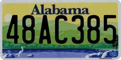 AL license plate 48AC385