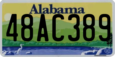 AL license plate 48AC389