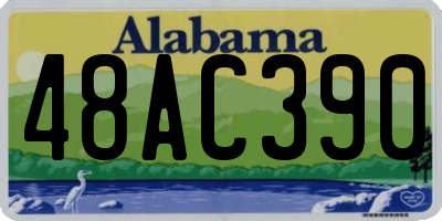AL license plate 48AC390