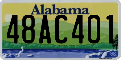 AL license plate 48AC401