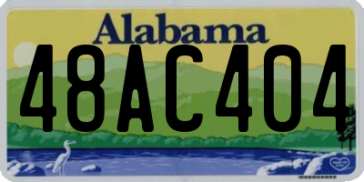 AL license plate 48AC404