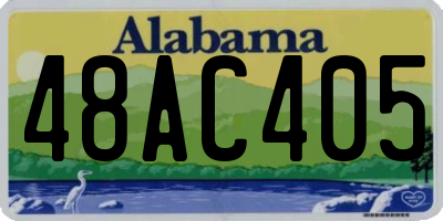 AL license plate 48AC405