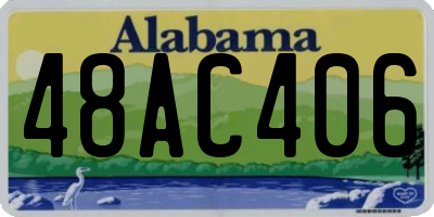 AL license plate 48AC406