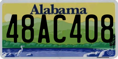 AL license plate 48AC408