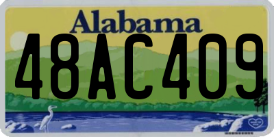 AL license plate 48AC409