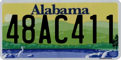 AL license plate 48AC411