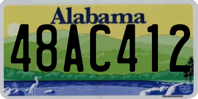 AL license plate 48AC412