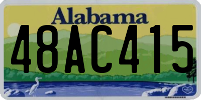 AL license plate 48AC415