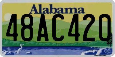AL license plate 48AC420