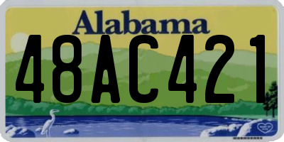 AL license plate 48AC421