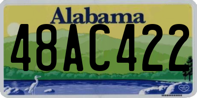 AL license plate 48AC422